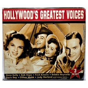 Hollywoods Greatest Voices 3 CD Box Set Gene Kelly Judy Garland Madacy Good